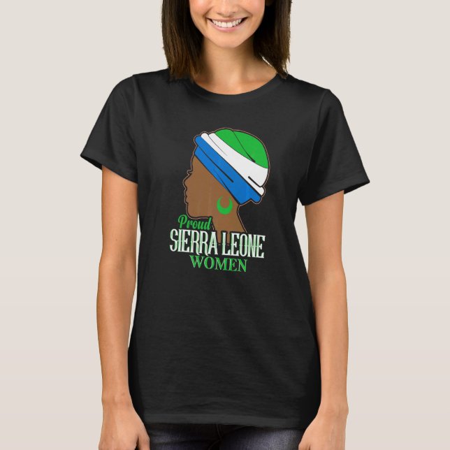 Camiseta Orgullosas mujeres de Sierra Leona (Anverso)