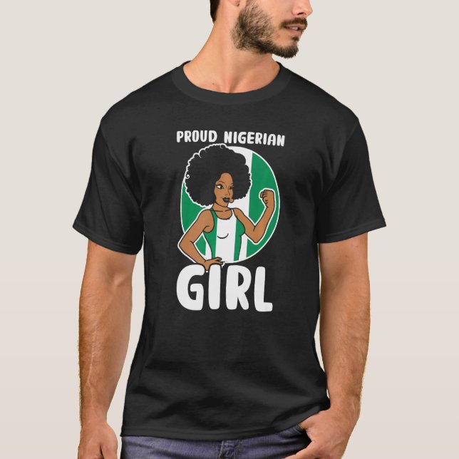 Camiseta Orgullosas mujeres nigerianas Chicas (Anverso)