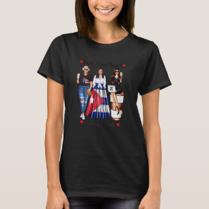 Camiseta Orgullosas mujeres puertorriqueñas cubanas alzan s