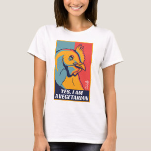 Camiseta Orgullosas mujeres vegetarianas blancas