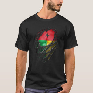 Camiseta Orgullosas raíces bisau-guineanas Desgarradas Guin