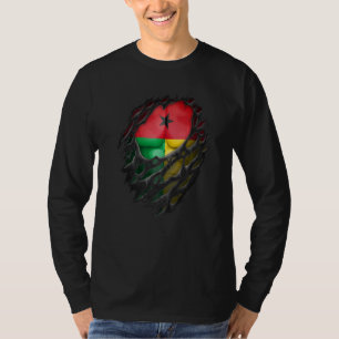 Camiseta Orgullosas raíces Bissau-guineanas Desgarradas Gui