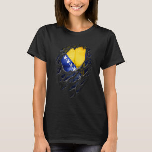 Camiseta Orgullosas raíces bosnias destruyeron Bosnia y Her