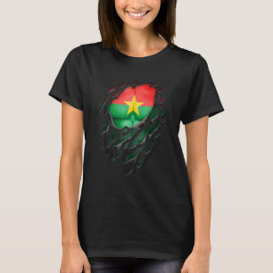 Camiseta Orgullosas raíces burkinesas destrozadas en Burkin