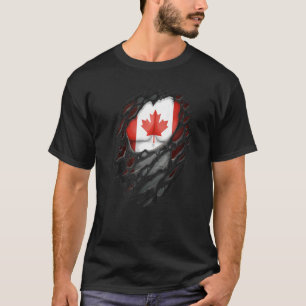 Camiseta Orgullosas raíces canadienses destrozadas por band
