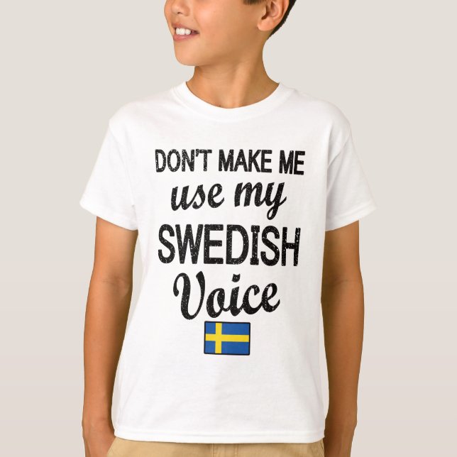 Camiseta Orgullosas raíces suecas Bandera de Suecia Patrimo (Anverso)