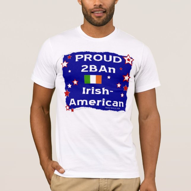 Camiseta Orgulloso 2 Por Un Irlandés-Estadounidense - Camis (Anverso)
