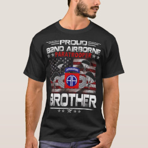 Camiseta Orgulloso 82.º Paracaidista Aéreo Bandera De Los E