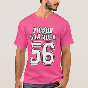 Camiseta Orgulloso Abuelo de Cricket Número 56