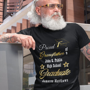 Camiseta Orgulloso abuelo de graduado