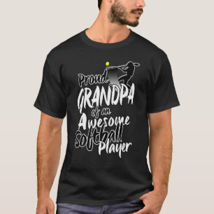 Camiseta Orgulloso Abuelo De Softball Para Hombres Abuelos