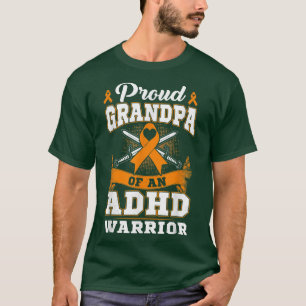 Camiseta Orgulloso Abuelo De Un Déficit De Atención De Guer