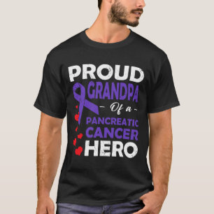 Camiseta Orgulloso Abuelo De Un Guerrero De Héroes Del Cánc