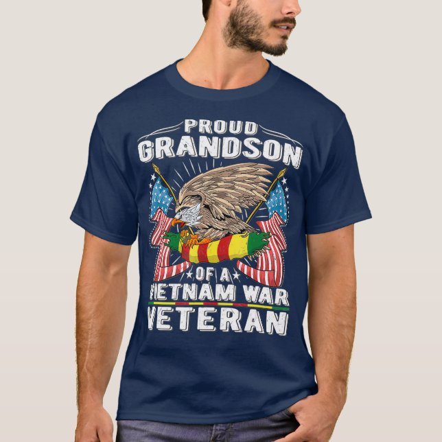 Camiseta Orgulloso Abuelo De Veteranos Vetos Militares De V (Anverso)