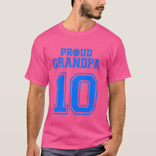 Camiseta Orgulloso Abuelo de voleibol número 10 B