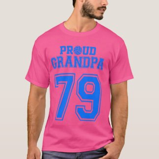 Camiseta Orgulloso Abuelo de voleibol número 79 B