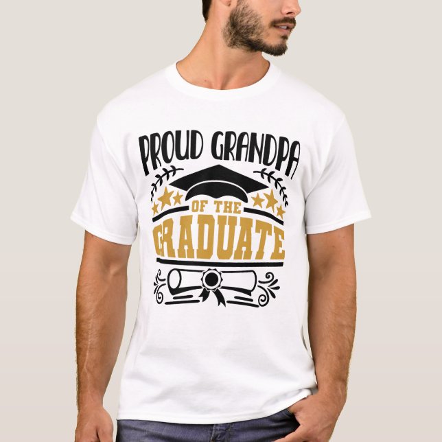 Camiseta Orgulloso Abuelo Del Graduado (Anverso)