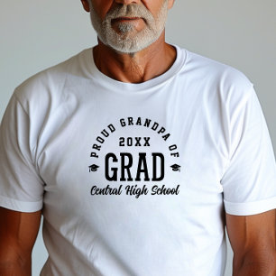 Camiseta Orgulloso Abuelo Graduado Tipografía Universitaria