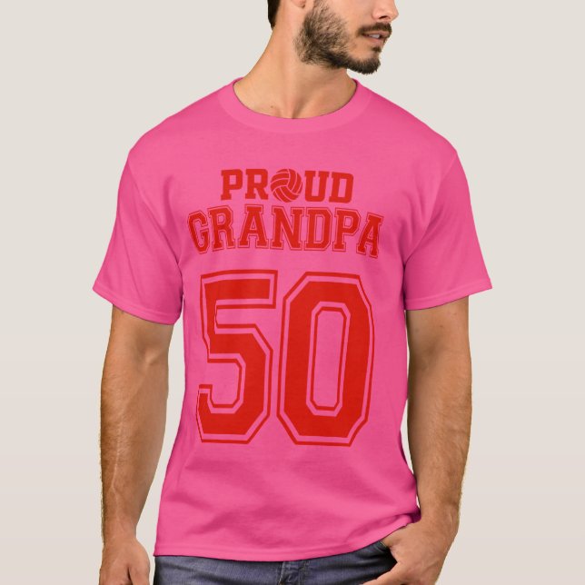Camiseta Orgulloso abuelo número 50 R (Anverso)