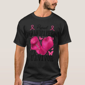 Camiseta Orgulloso abuelo sobreviviente de cáncer de mama B