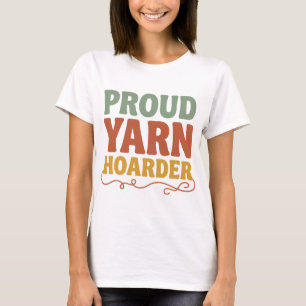 Camiseta Orgulloso Acumulador de Hilos Divertido Tejido