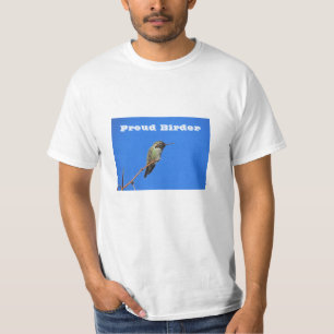 Camiseta Orgulloso Aficionado De Pájaros Aves Pequeño Colib