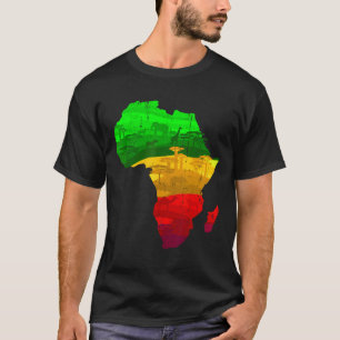 Camiseta Orgulloso Africa Map Green Yellow Red Orgullo Orgu