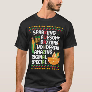 Camiseta Orgulloso afroamericano feliz Kwanzaa
