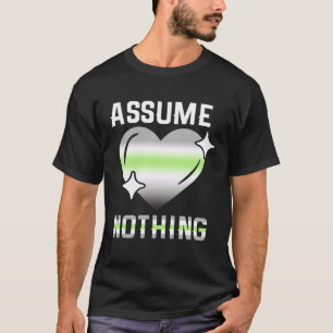 Camiseta Orgulloso AGENDER Asumiendo Nada Agender Fla no bi