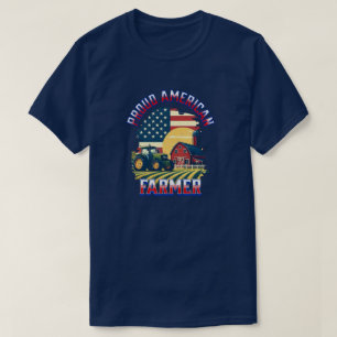 Camiseta Orgulloso agricultor americano