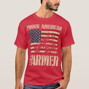 Camiseta Orgulloso agricultor americano Patriótico 4 de jul