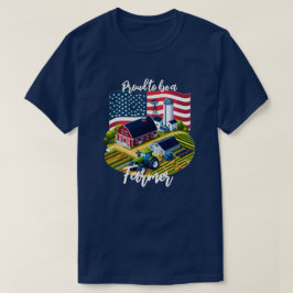 Camiseta Orgulloso agricultor estadounidense