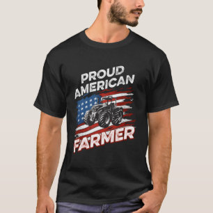 Camiseta Orgulloso agricultor estadounidense comerciante co