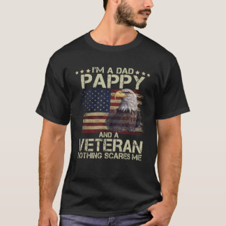 Camiseta Orgulloso águila soy papá Pappy y veterana bandera