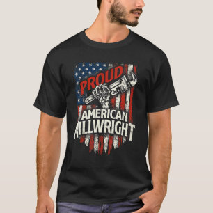 Camiseta Orgulloso ajustador americano bandera de EE. UU. m