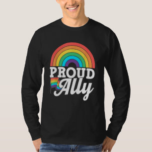 Camiseta Orgulloso aliado del orgullo arcoiris Lgbtq Gay