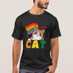Camiseta Orgulloso Aliado del Orgullo Lésbico Gatos Diverti