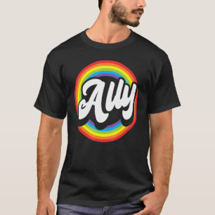 Camiseta Orgulloso aliado del Rainbow Lesbian Gay Primo LGB