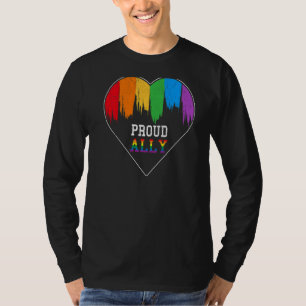 Camiseta Orgulloso aliado Lgb Orgullo Gay Mes Lesbiana Arco