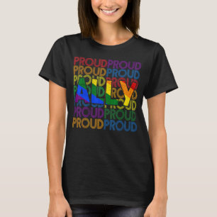 Camiseta Orgulloso aliado Lgbt Bandera Arcoiris Orgullo Les