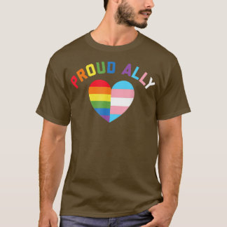 Camiseta Orgulloso aliado LGBT Mes del Orgullo Gay Rainbow 