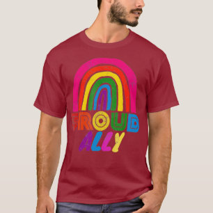 Camiseta Orgulloso aliado LGBT orgullo gay arcoiris orgullo