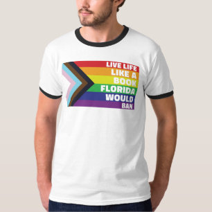 Camiseta Orgulloso aliado LGBTQ Gay Lesbian Trans Vive Como