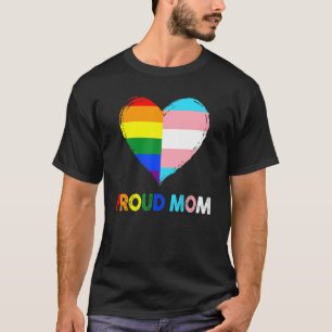 Camiseta Orgulloso Aliado LGBTQ Transgénero Orgullosa Mamá 