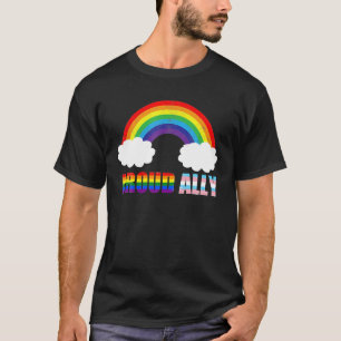 Camiseta Orgulloso aliado orgullo gay Día LGBT Mes desfile 