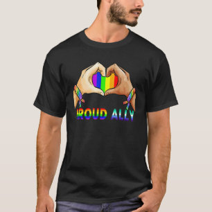 Camiseta Orgulloso Aliado Orgullo Lgbt Bandera Transgénero