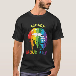 Camiseta Orgulloso Aliado Quincy Orgullo Lgbtq Massachusett