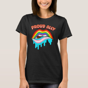 Camiseta Orgulloso aliado Shirt Lesbiana Gay Bisexual Trans