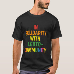 Camiseta Orgulloso Aliado Solidaridad Con La Comunidad LGBT