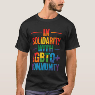 Camiseta Orgulloso Aliado Solidaridad Con La Comunidad LGBT